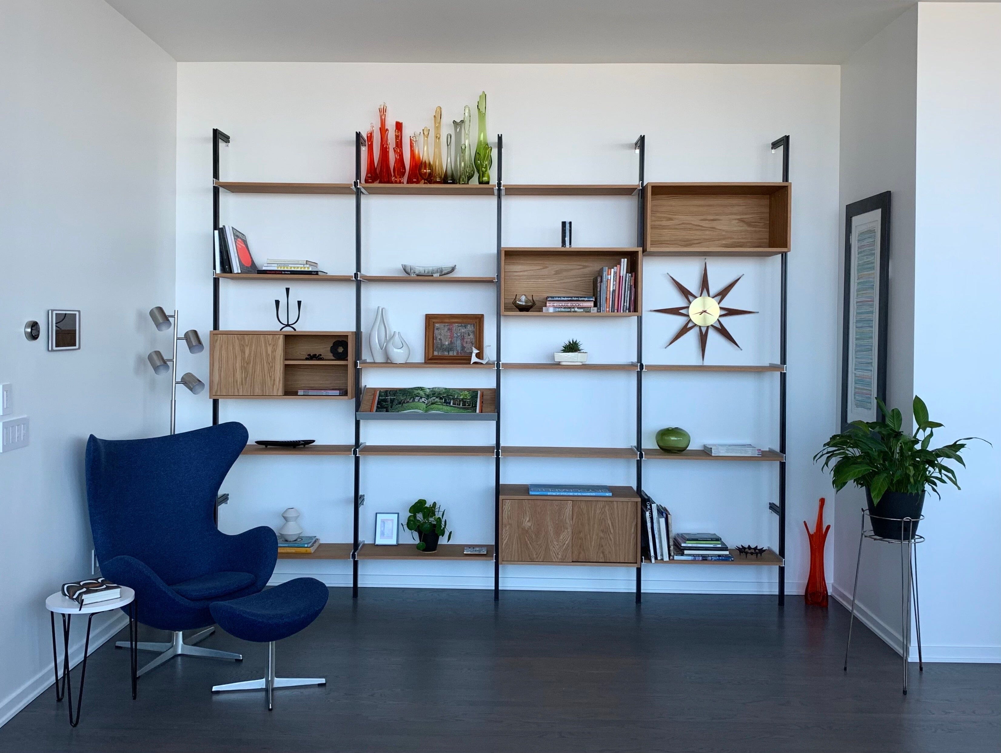 Chicago Couple Uses Shelves to Create Their Dream Space