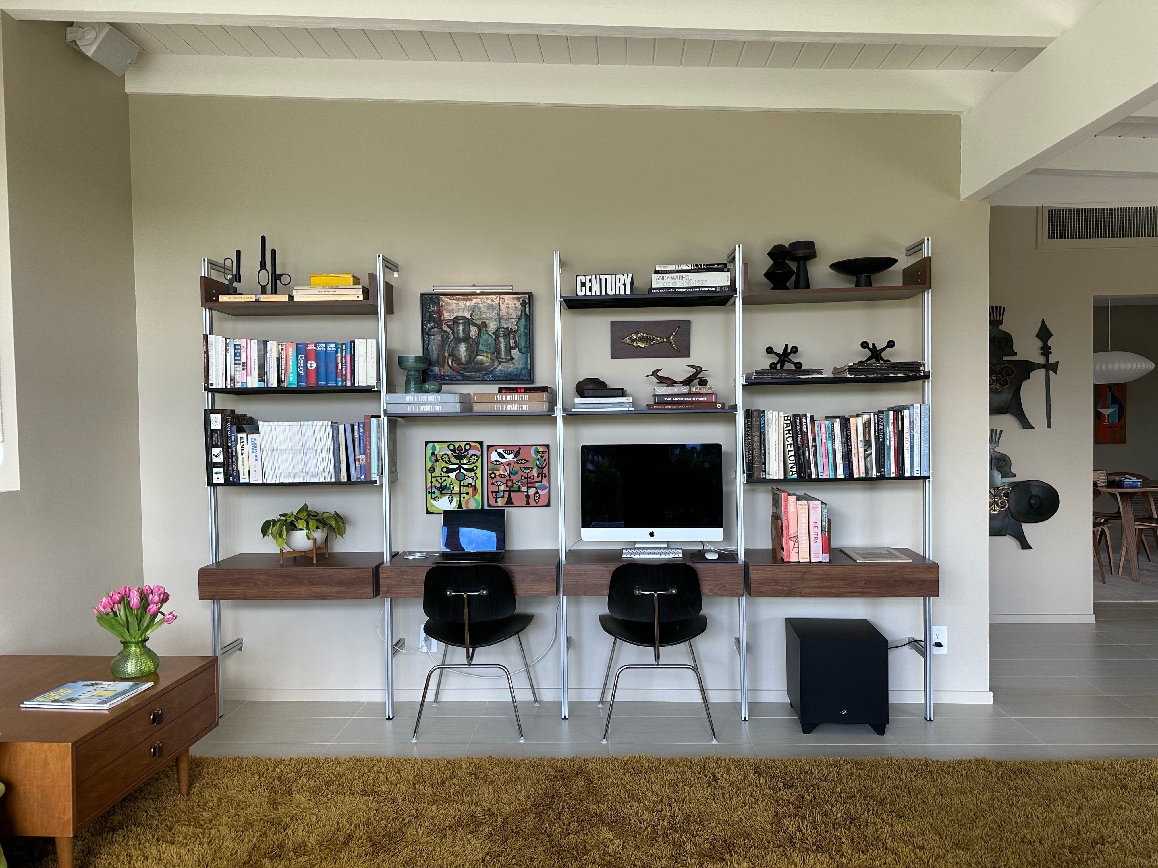 George Nelson Inspired Modular Desk Shelving | Modern Shelving