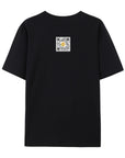 Black Modern Shelving graphic T-shirt with Choose Your Designer Graphic Tee - Modern Shelving Edition design, shown in product image.