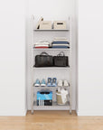 Adjustable Closet Shelving System - 5 Shelves