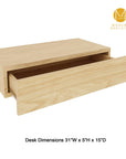 31" Desk Option with Shelves