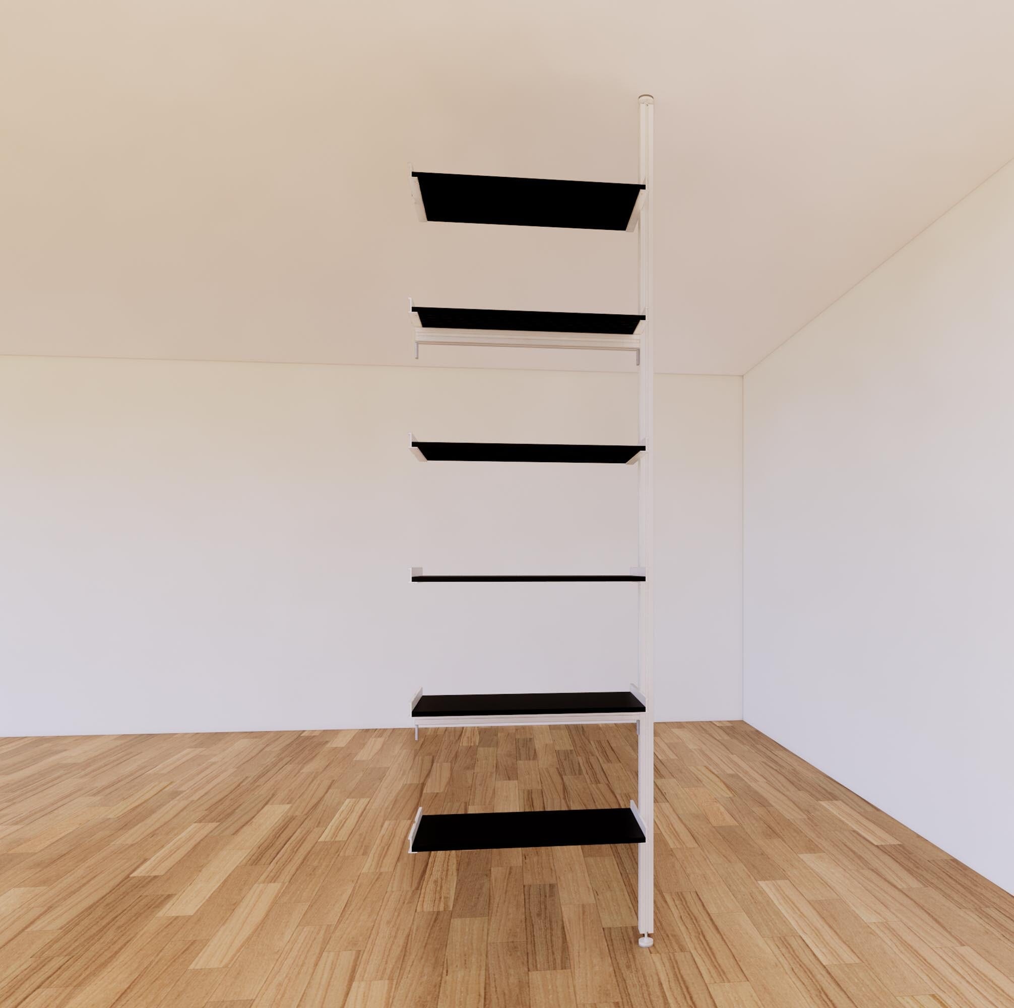 ModShelf Floor to Ceiling Room Divider with Shelves