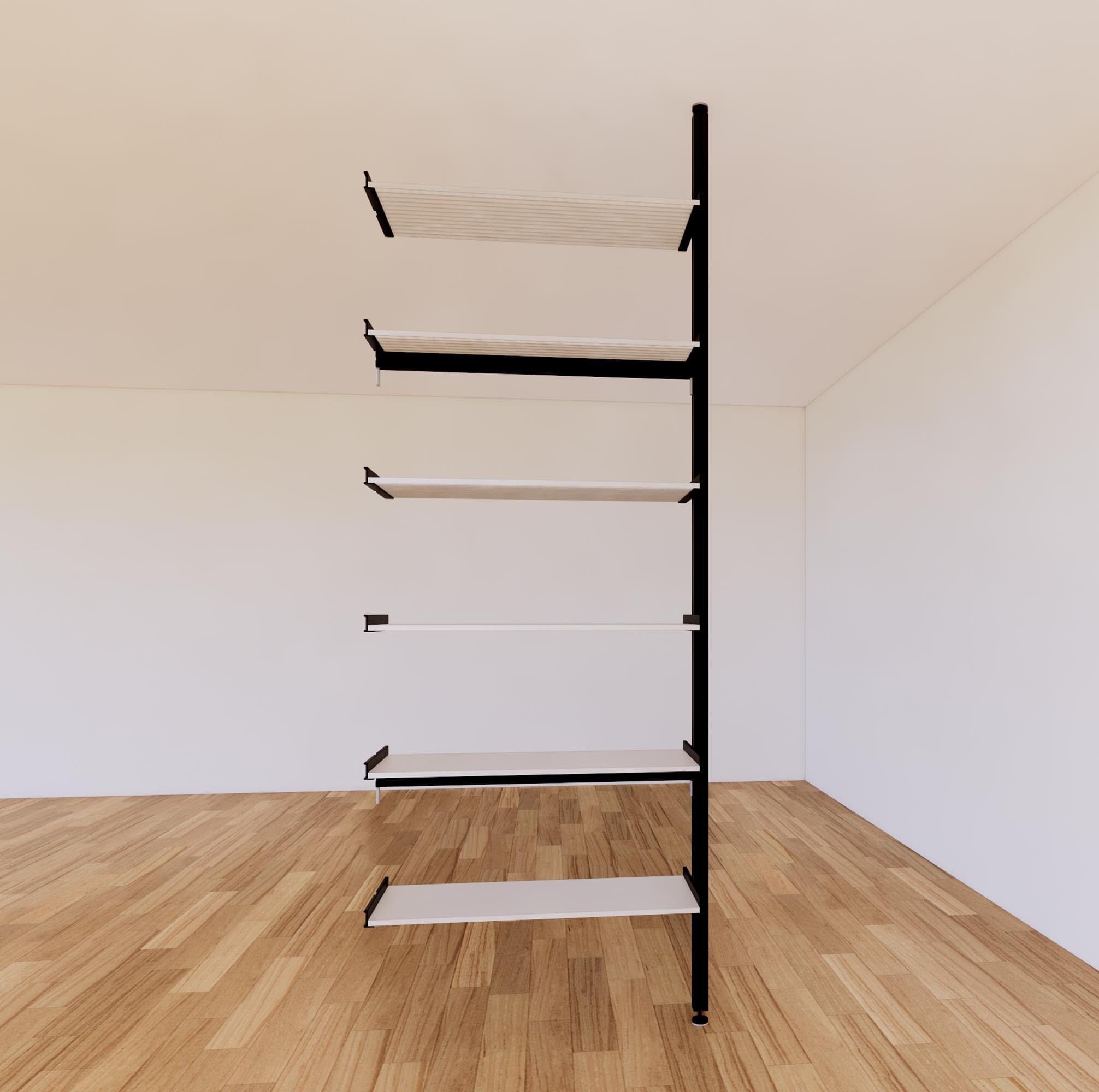 ModShelf Floor to Ceiling Room Divider with Shelves