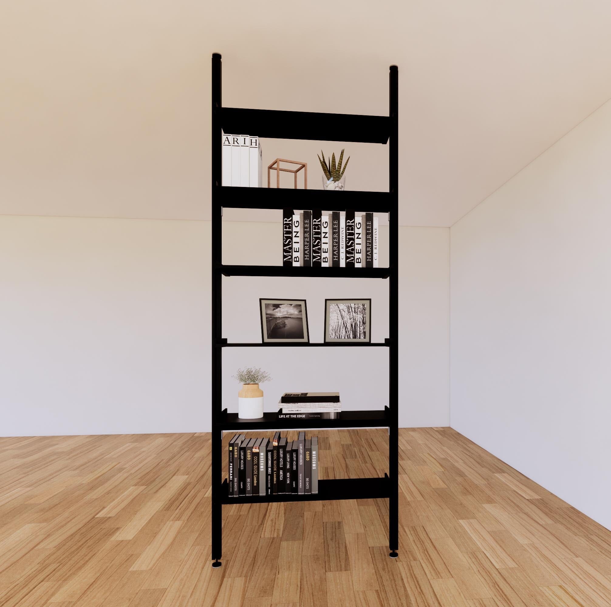 ModShelf Floor to Ceiling Room Divider Shelving w/Cabinets