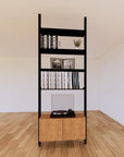 ModShelf Floor to Ceiling Room Divider Shelving w/Cabinets