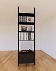 ModShelf Floor to Ceiling Room Divider Shelving w/Cabinets