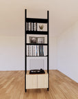 ModShelf Floor to Ceiling Room Divider Shelving w/Cabinets