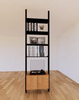 ModShelf Floor to Ceiling Room Divider Shelving w/Cabinets