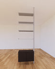 ModShelf Floor to Ceiling Room Divider Shelving w/Cabinets