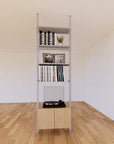 ModShelf Floor to Ceiling Room Divider Shelving w/Cabinets
