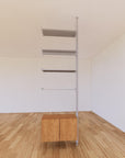 ModShelf Floor to Ceiling Room Divider Shelving w/Cabinets