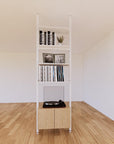 ModShelf Floor to Ceiling Room Divider Shelving w/Cabinets