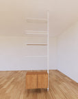 ModShelf Floor to Ceiling Room Divider Shelving w/Cabinets