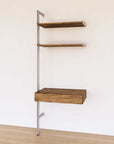31" Desk Option + Shelves Add On