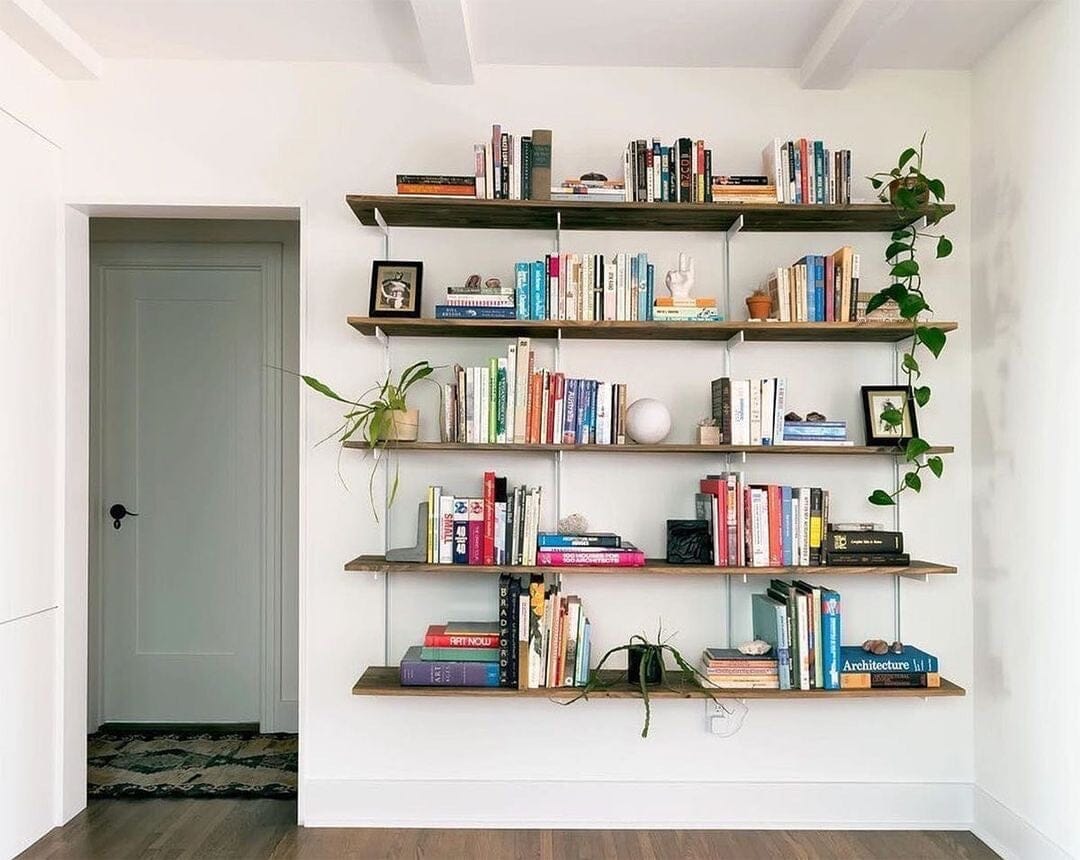 Wall track shelving discount
