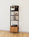 LP Vinyl Media Storage System - Aluminum + Wood Cabinets