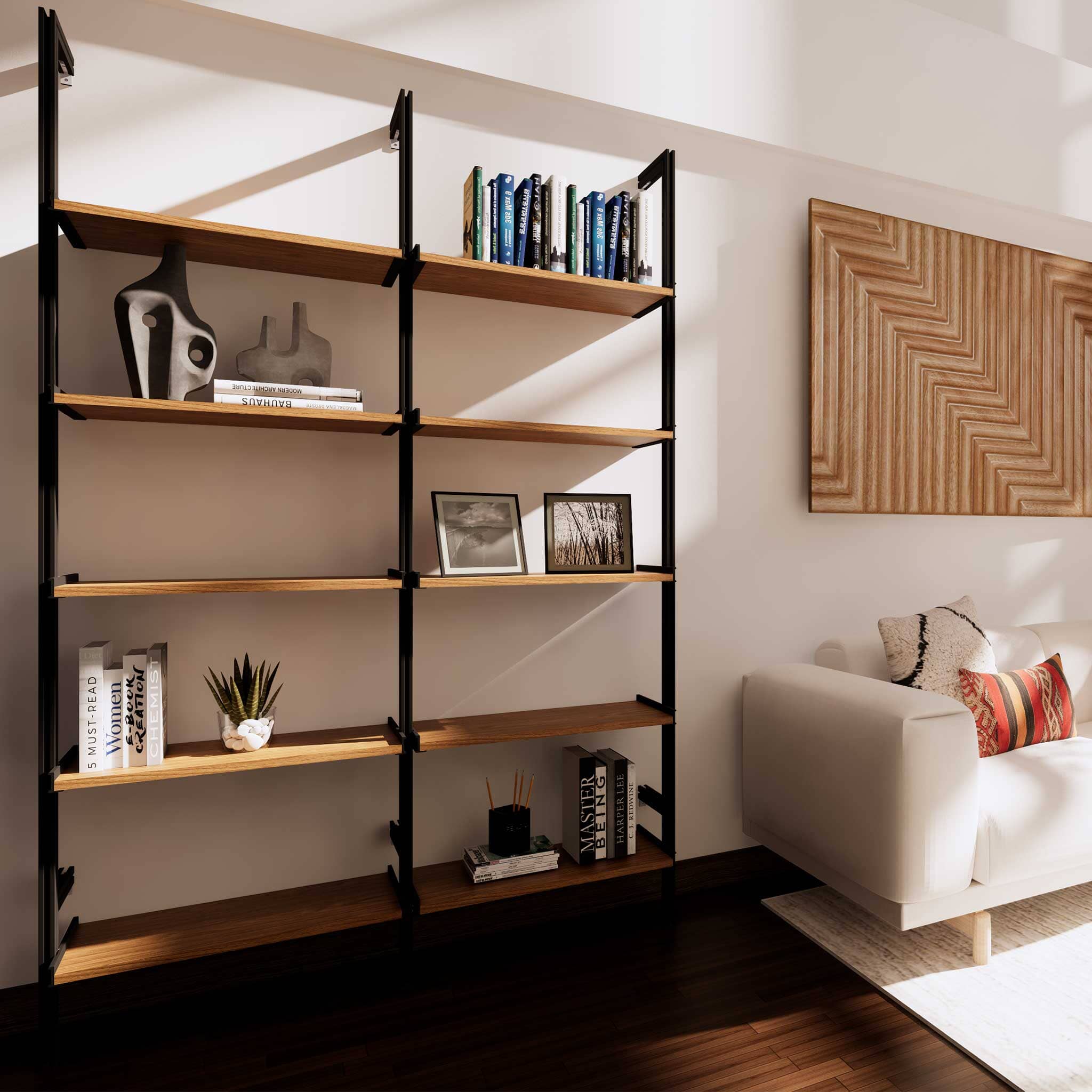 Modular Shelving Units - Wood Shelves