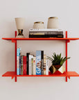 Wall Mounted Shelving Units - 2 Shelf Aluminum