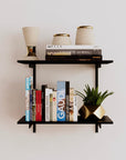 Wall Mounted Shelving Units - 2 Shelf Aluminum