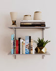 Wall Mounted Shelving Units - 2 Shelf Aluminum
