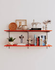 Wall Mounted Shelving Units - 2 Shelf Aluminum