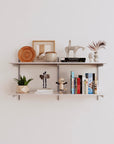 Wall Mounted Shelving Units - 2 Shelf Aluminum