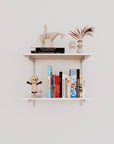 Wall Mounted Shelving Units - 2 Shelf Aluminum