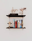 Wall Mounted Shelving Units - 2 Shelf Aluminum