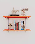 Wall Mounted Shelving Units - 2 Shelf Aluminum