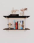 Wall Mounted Shelving Units - 2 Shelf Aluminum