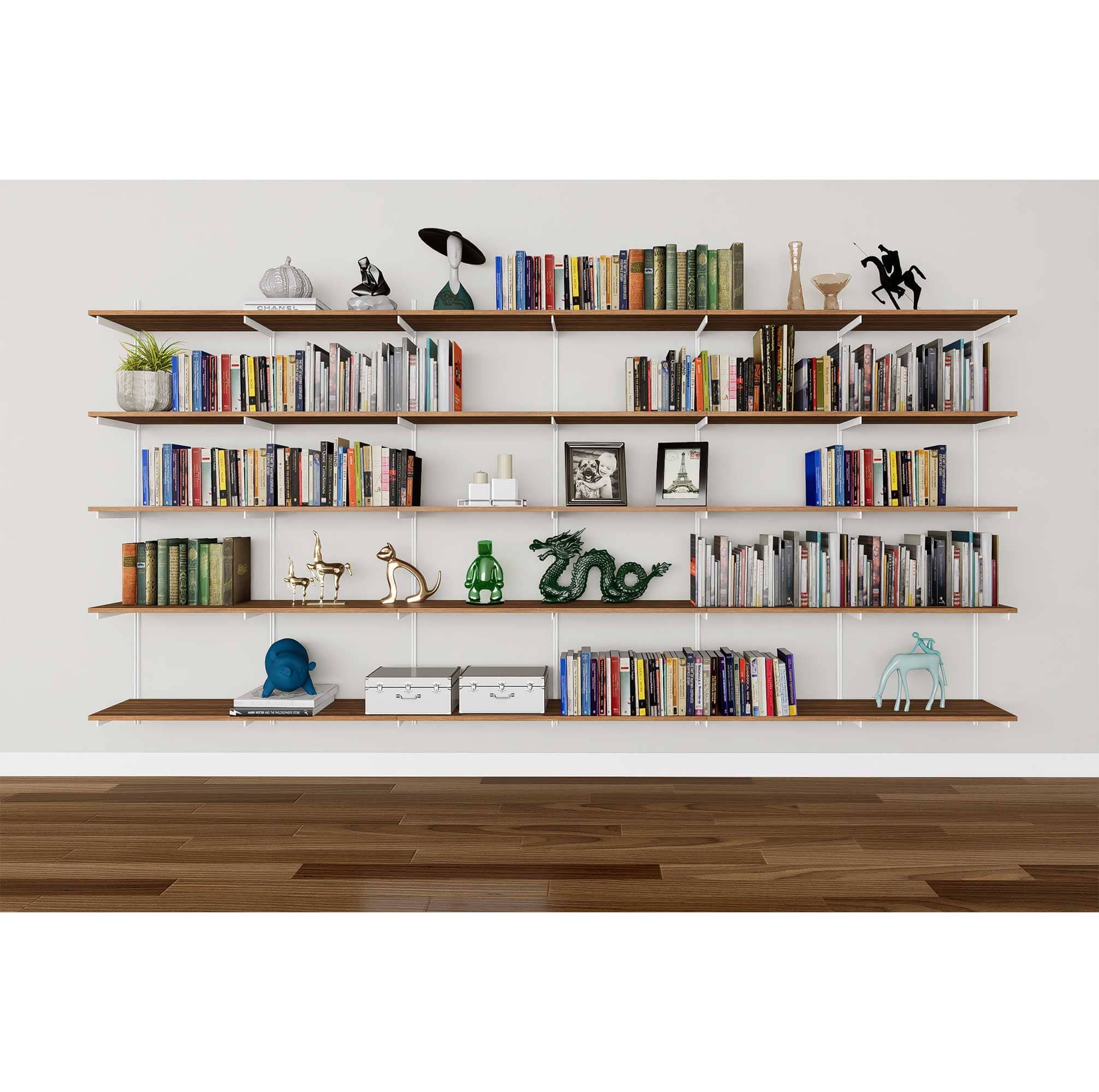 Wall Mounted Shelving Units - 3 Shelf Wood