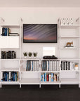4 Bay Media Center Unit - 15 Color Options