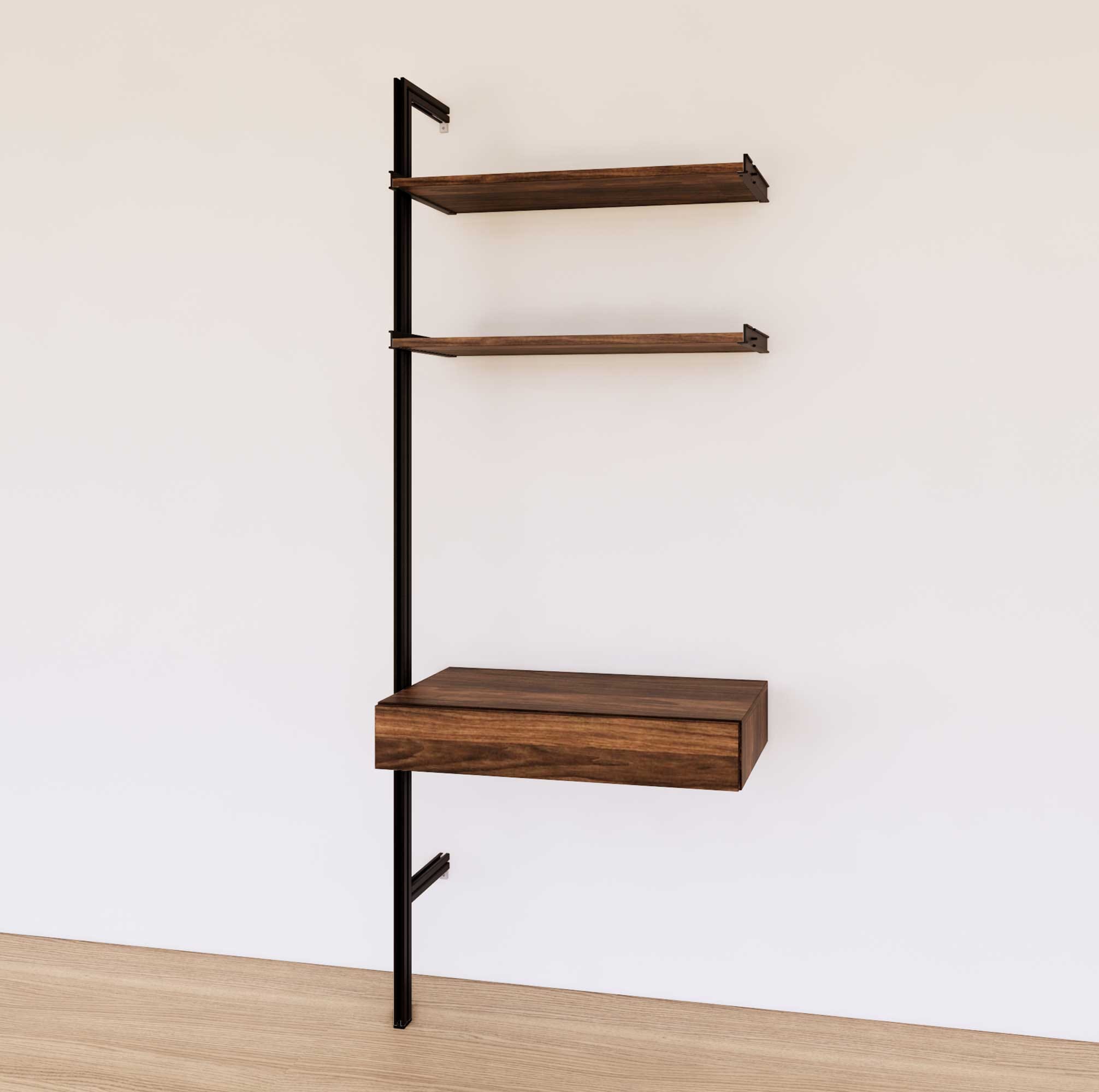 31" Desk Option + Shelves Add On