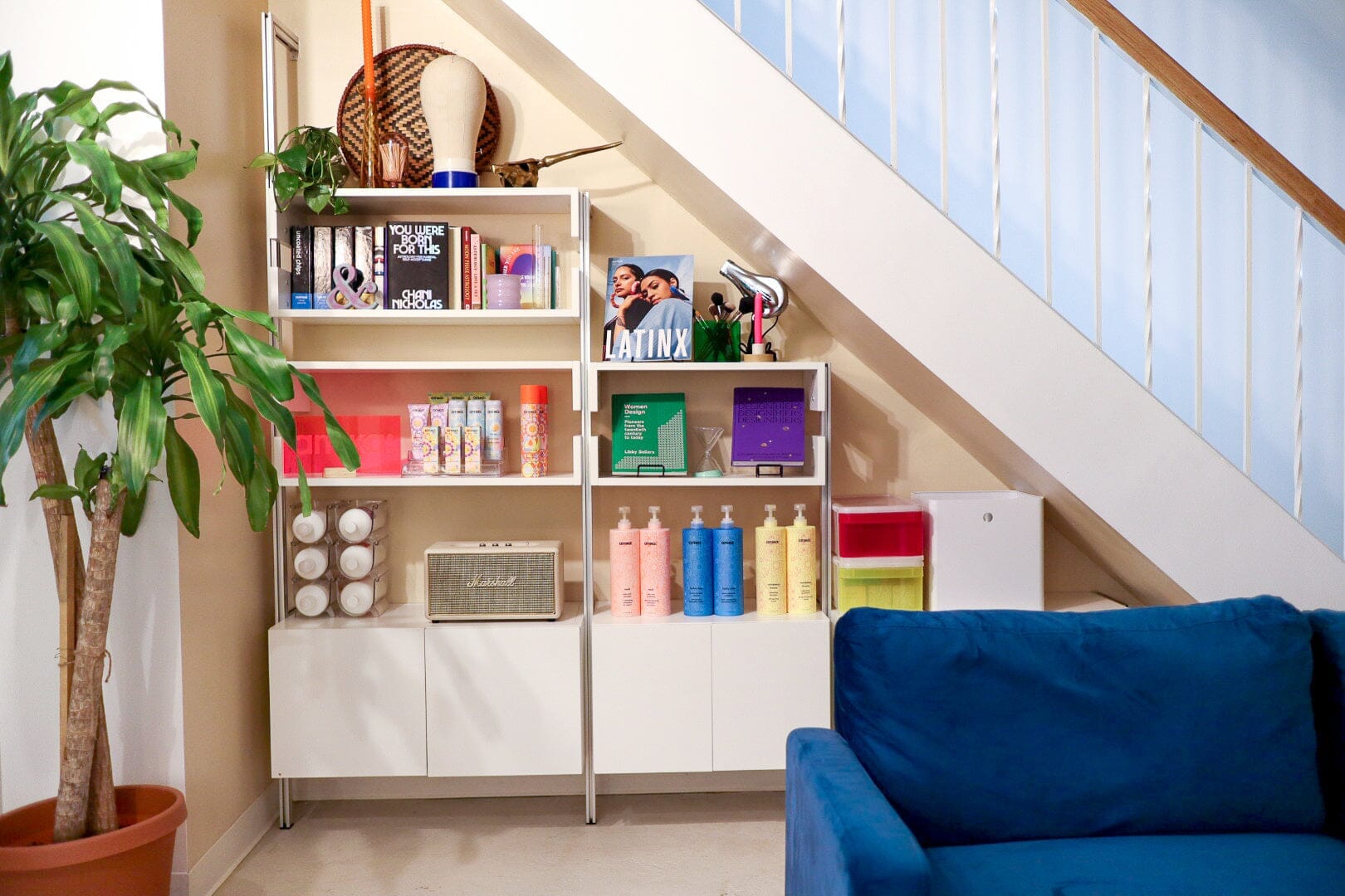 Latina Creatives Use Shelves to Enhance Their New York Studio