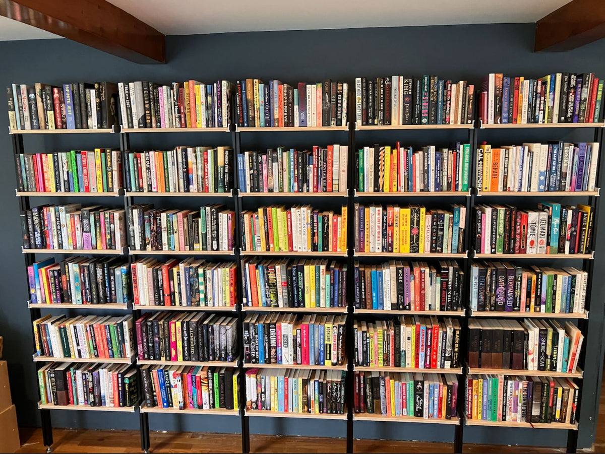 DIYer/Builder Adds Bookshelves to His Home Remodel with Dazzling Results
