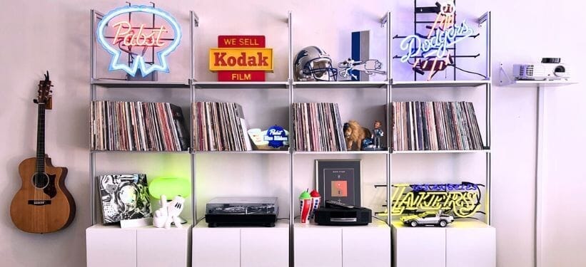 Vinyl & Visuals: How LA’s Tommy Lundberg Curates a Space for Music & Media with Modern Shelving