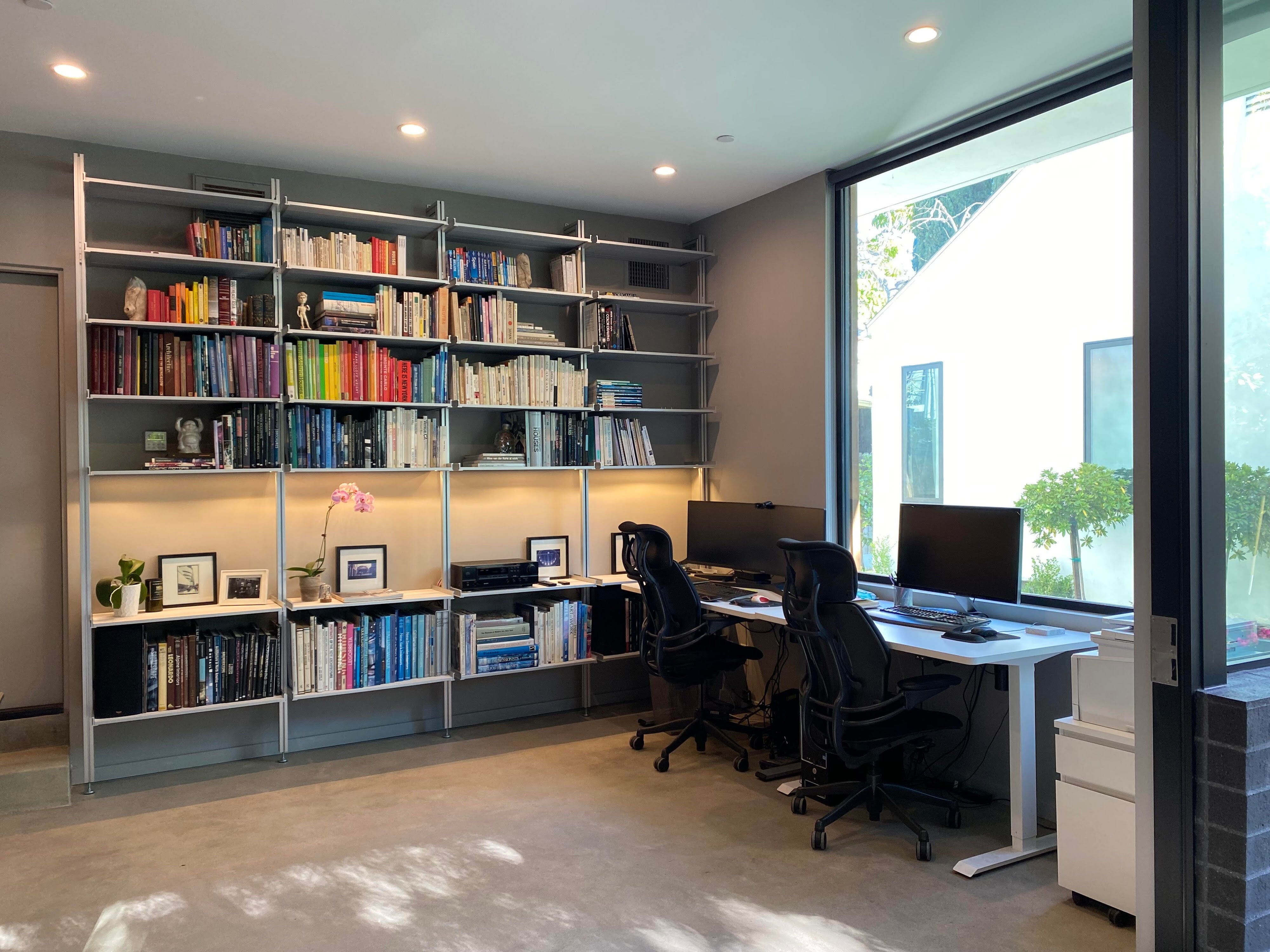 LA Architecture Firm Uses Shelves to Transform Office Space