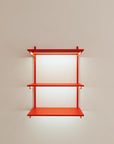Wall Mounted Shelving Units - 3 Shelf Unit Wood/Aluminum