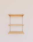 Wall Mounted Shelving Units - 3 Shelf Unit Wood/Aluminum