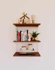 Wall Mounted Shelving Units - 3 Shelf Wood