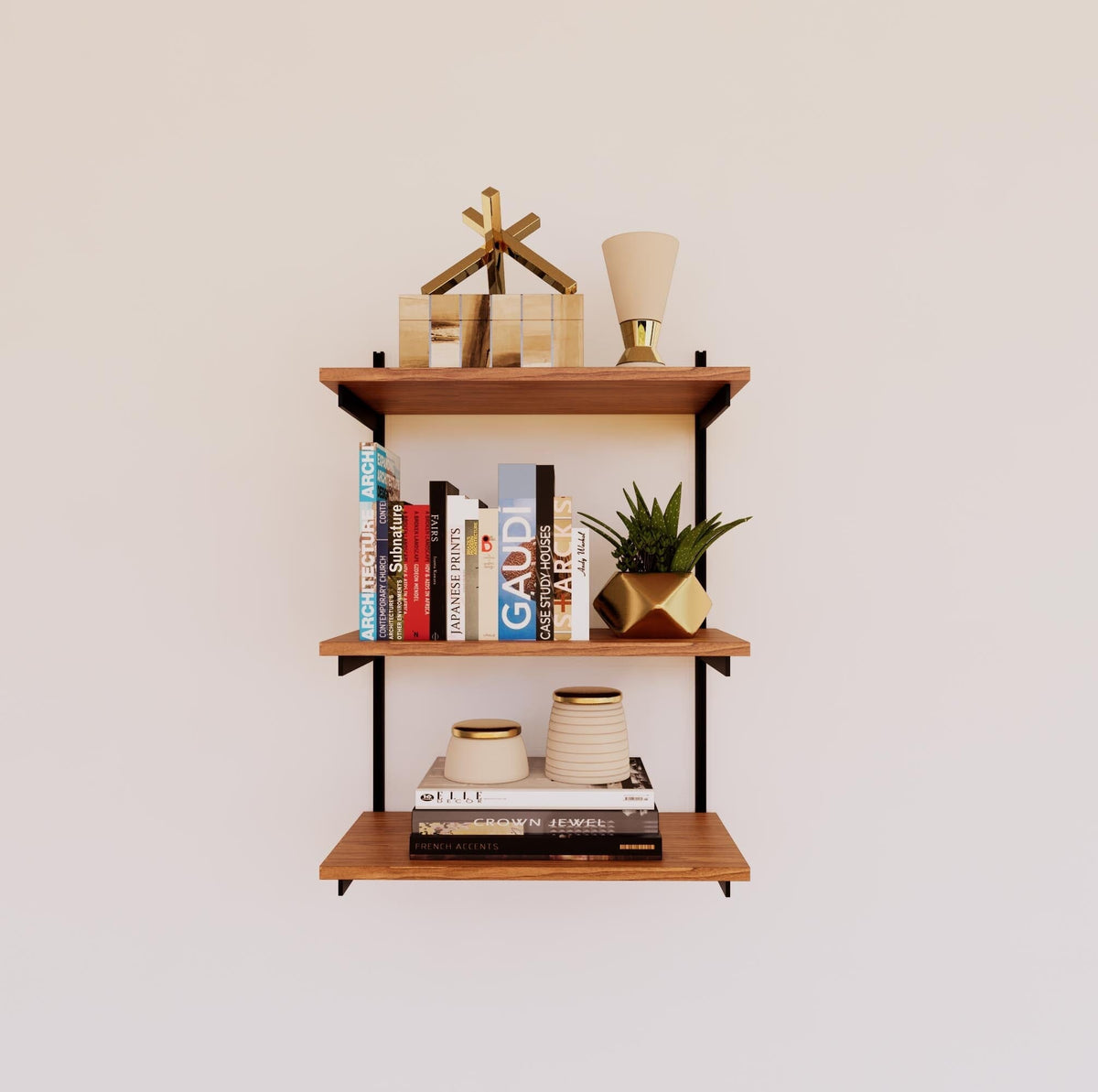 Mounted Storage Unit Wall Mounted Shelving Units - 3 Shelf Wood – Modern Shelving