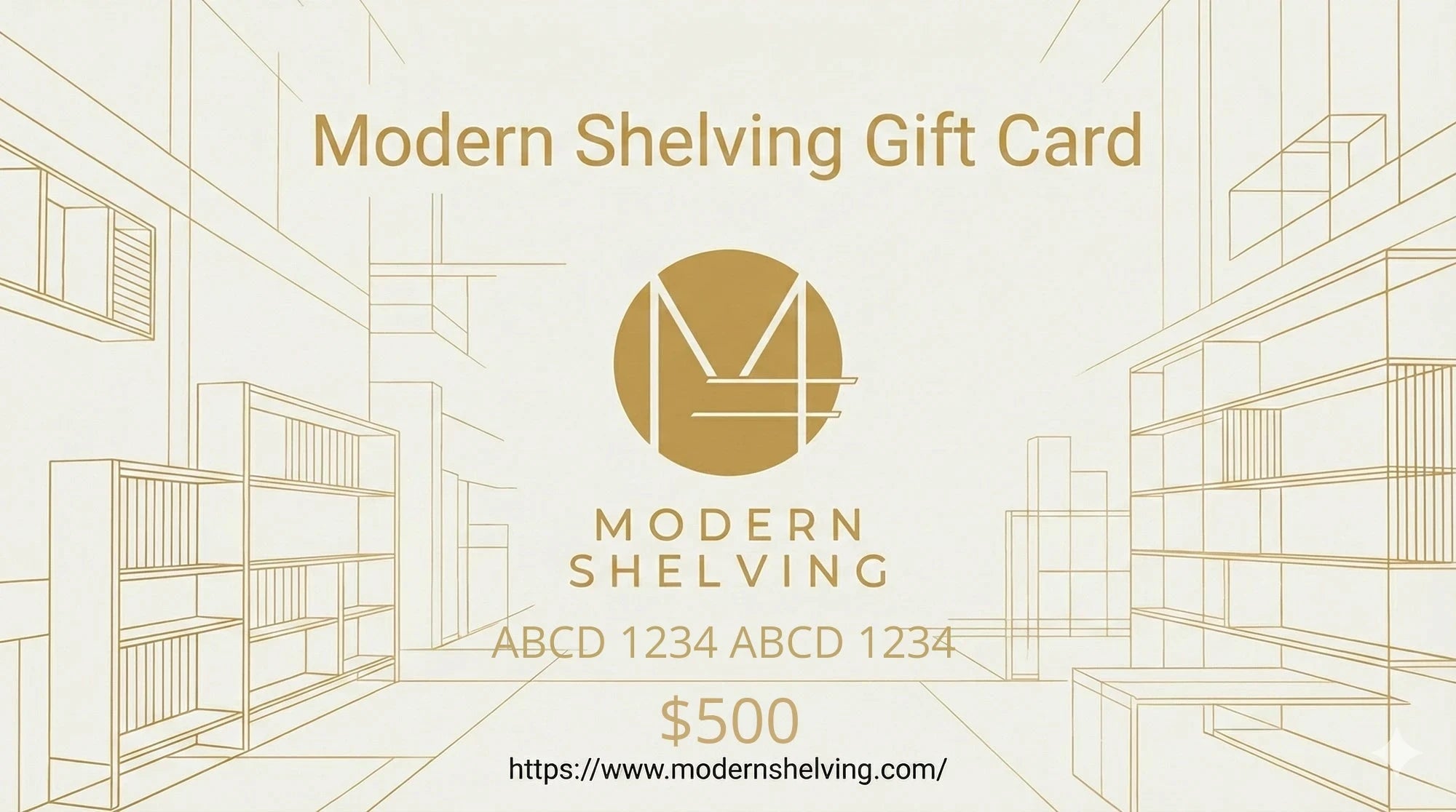 Modern Shelving Gift Card