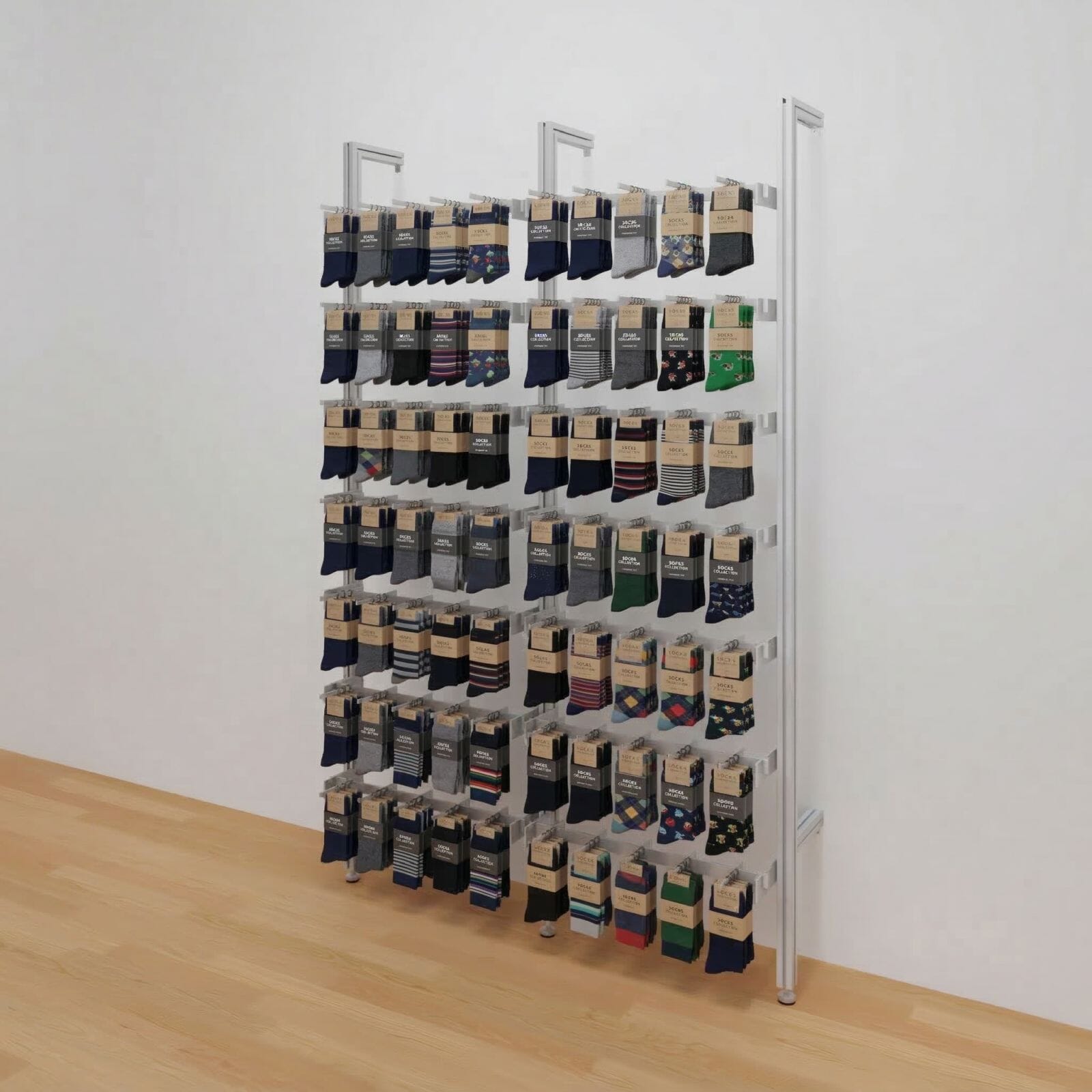 Modern Shelving Sock Display Shelving - SuperSocks