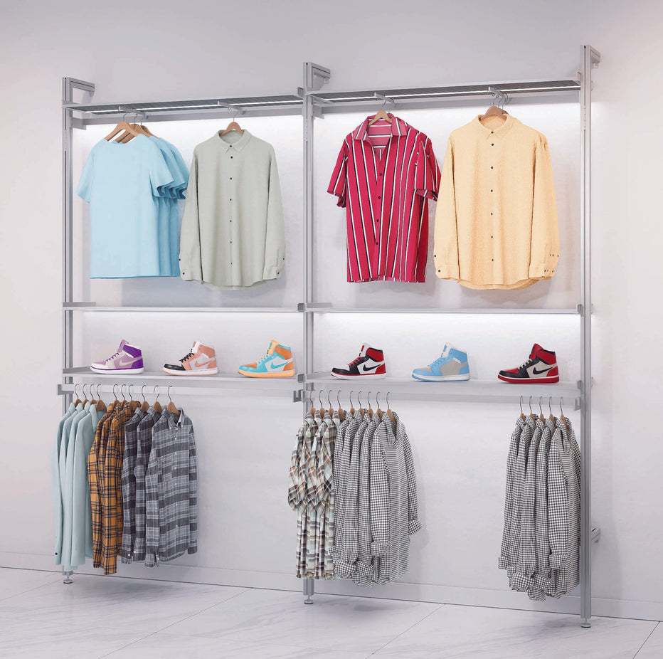Retail Display Shelving Units - 2 Bay – Modern Shelving