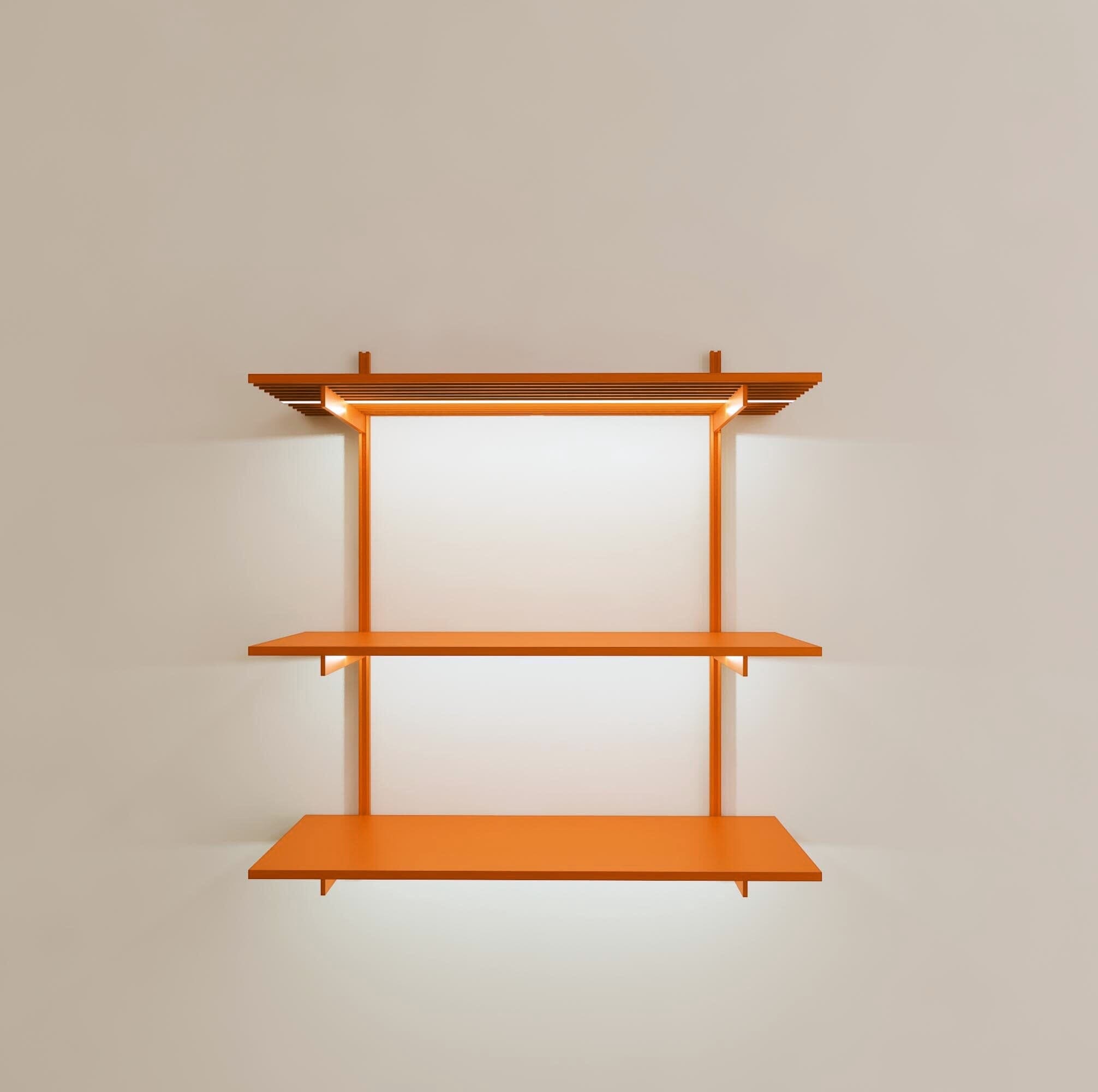 Wall Mounted Shelving Units - 3 Shelf Aluminum