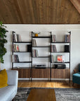 Modular Shelving Units - Aluminum Shelves and Wood Cabinets