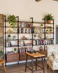 Modular Shelving Units - Aluminum Shelves and Wood Cabinets