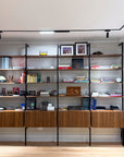 Modular Shelving Units - Aluminum Shelves and Wood Cabinets
