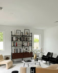 Modular Shelving Units - Aluminum Shelves and Wood Cabinets