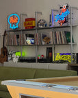 Modular Shelving Units - Aluminum Shelves and Wood Cabinets